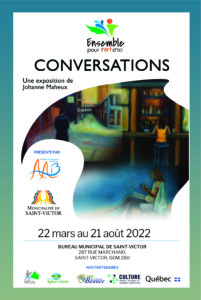 Affiche de l'exposition « Conversations »